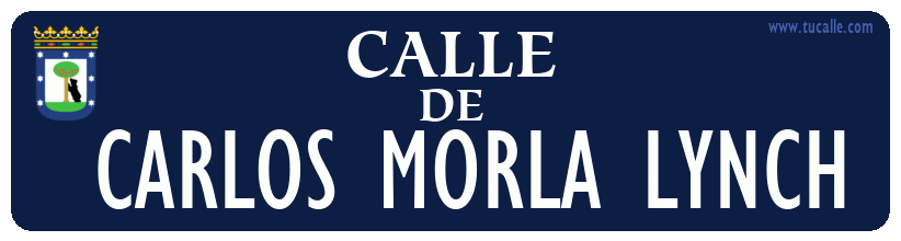 cartel_de_calle-de- Carlos Morla Lynch_en_madrid_antiguo